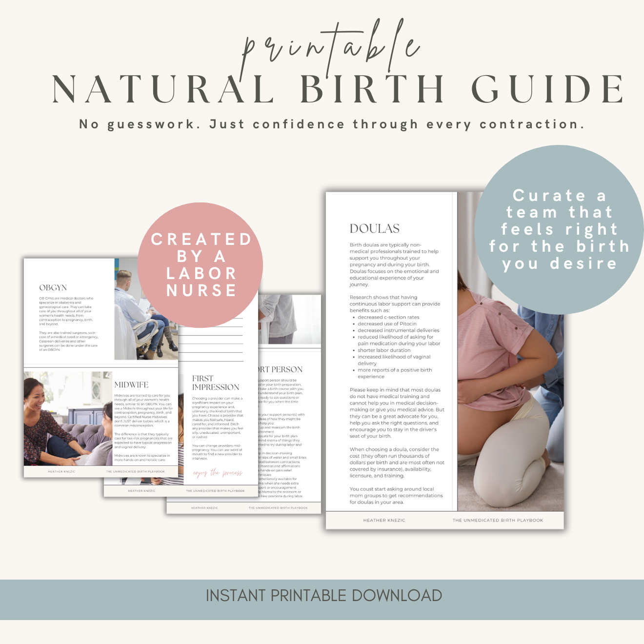 The Unmedicated Birth Playbook