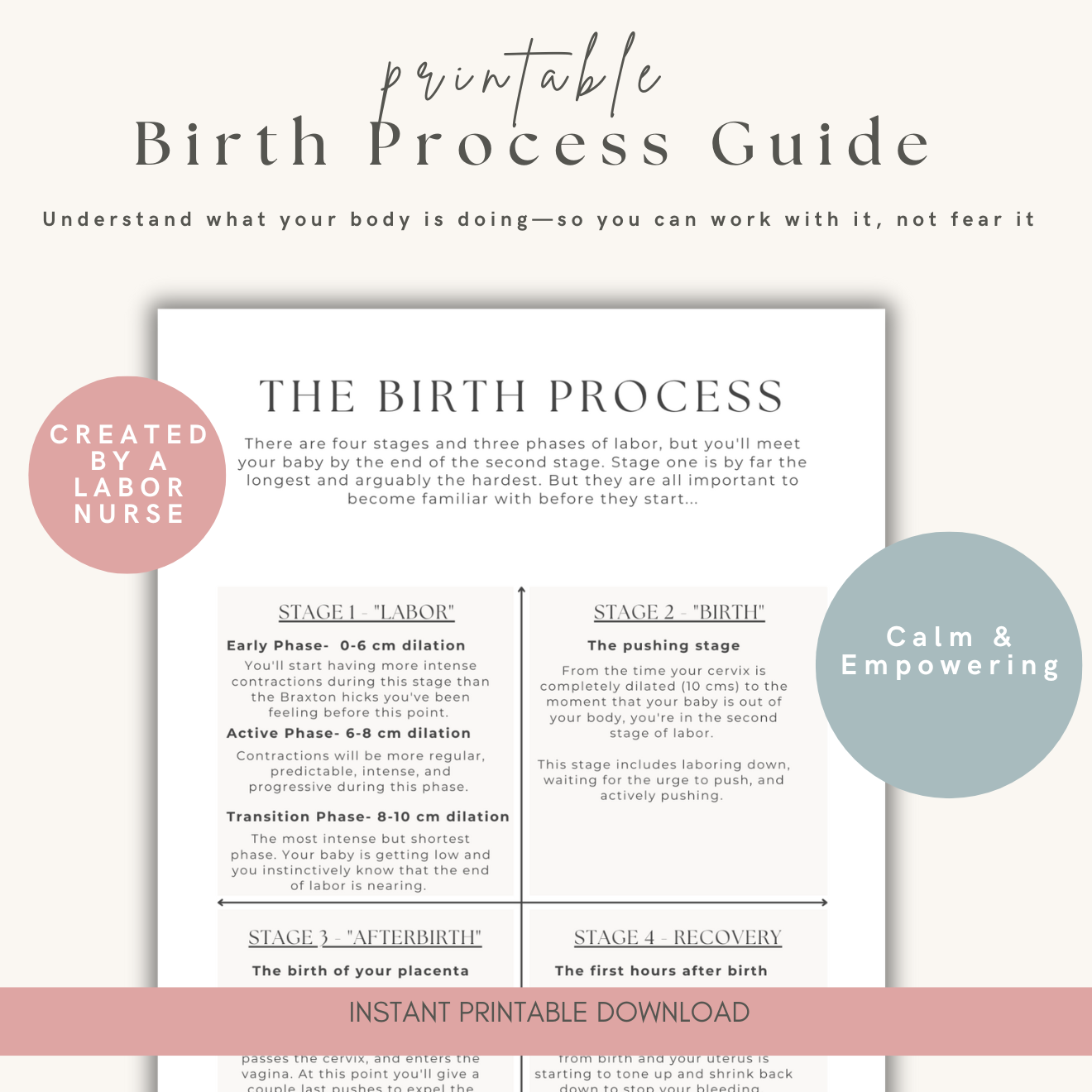 The Unmedicated Birth Playbook