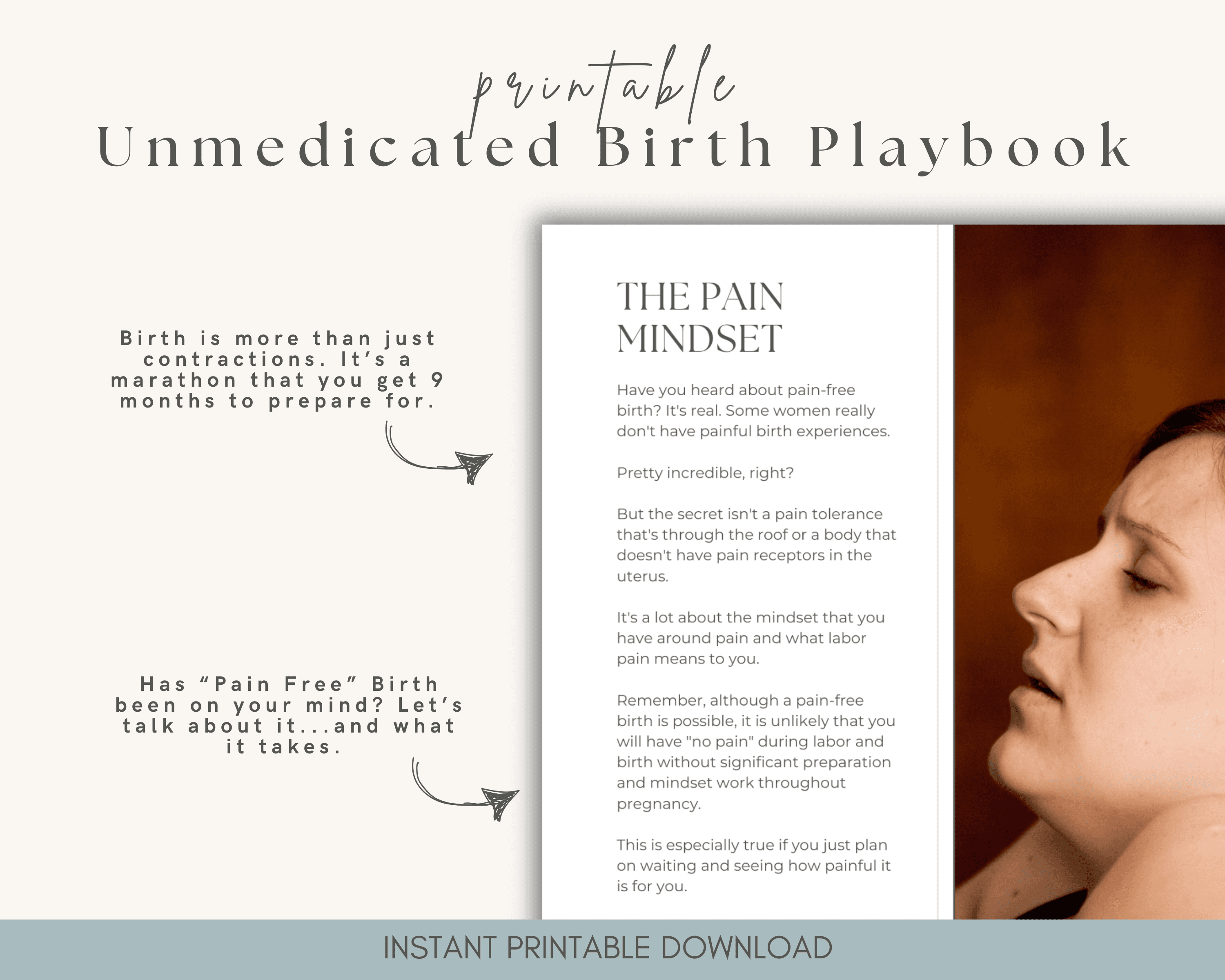 The Unmedicated Birth Playbook