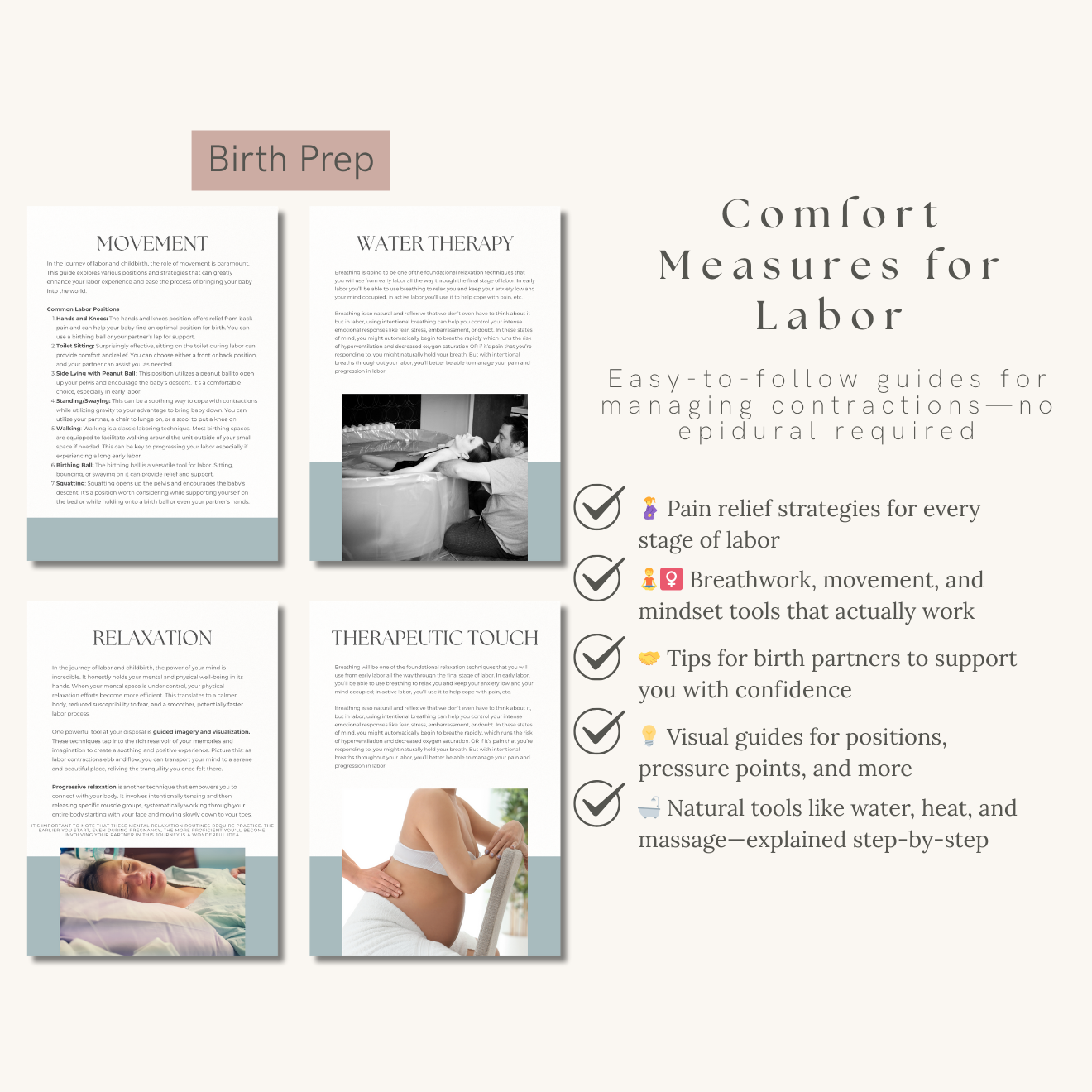 The Unmedicated Birth Playbook