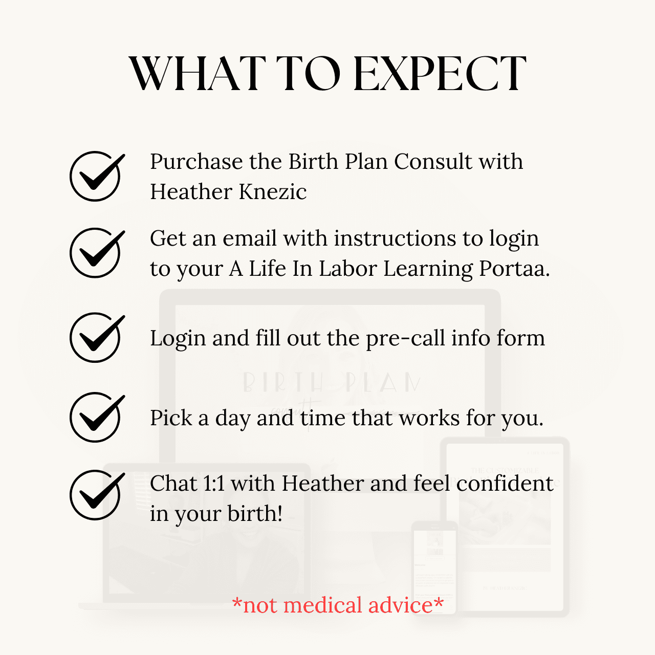 1:1 Birth Plan Consult Call