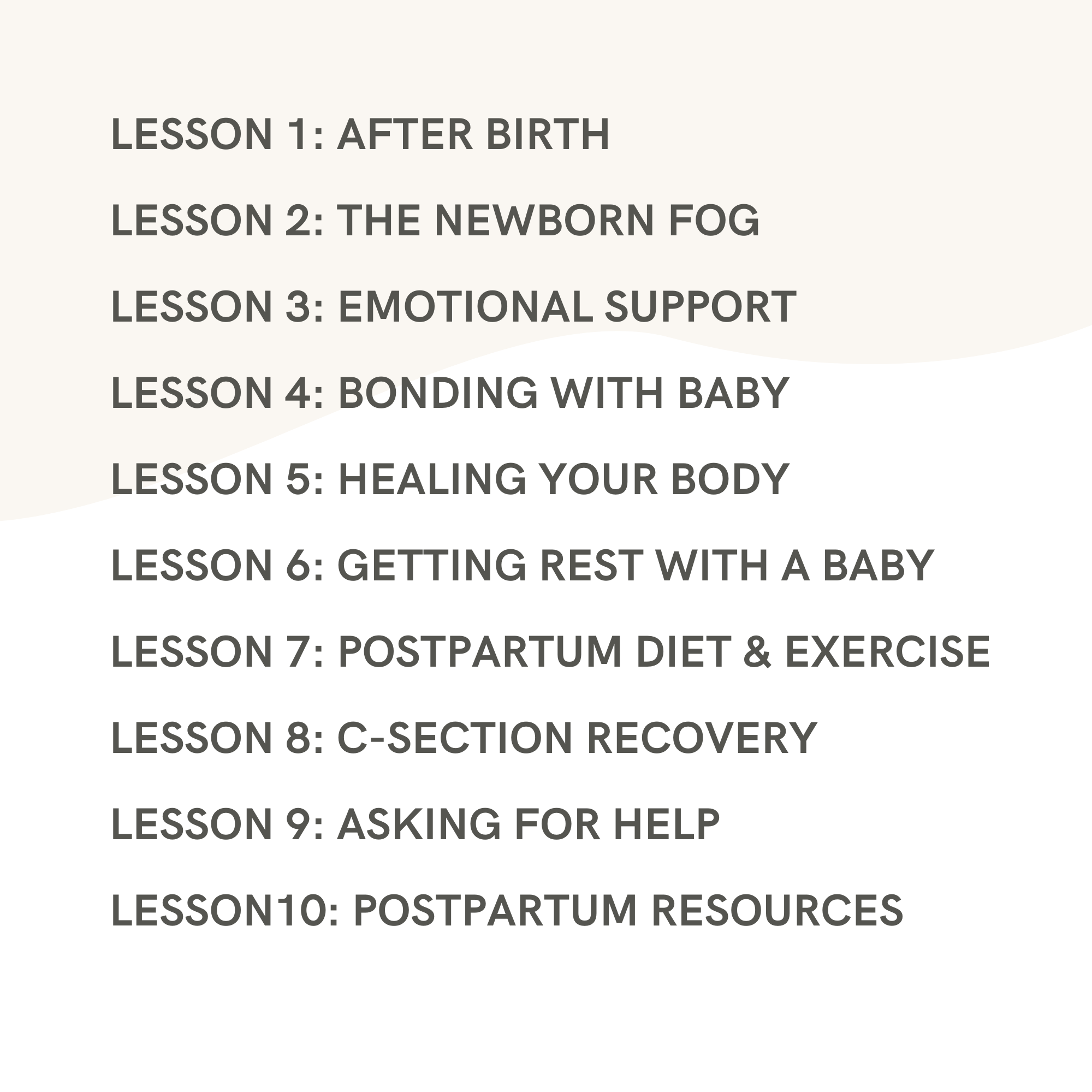 Postpartum Class: Life After Labor