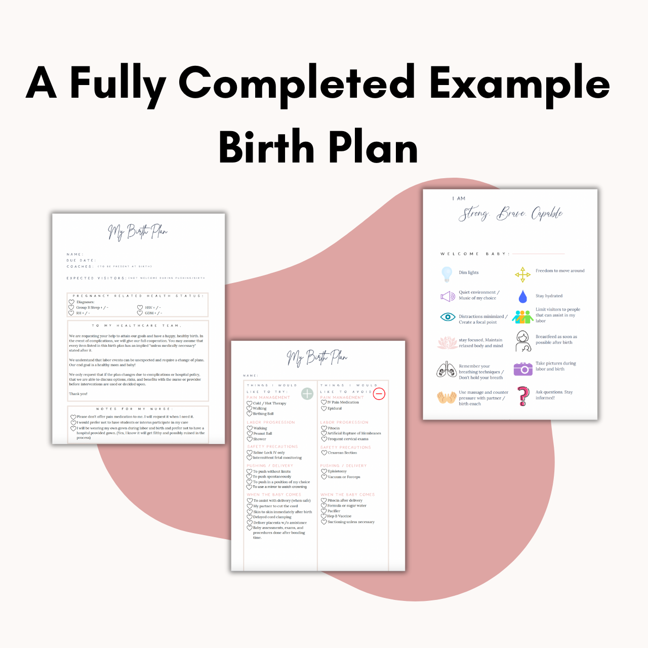 The Customizable Birth Plan